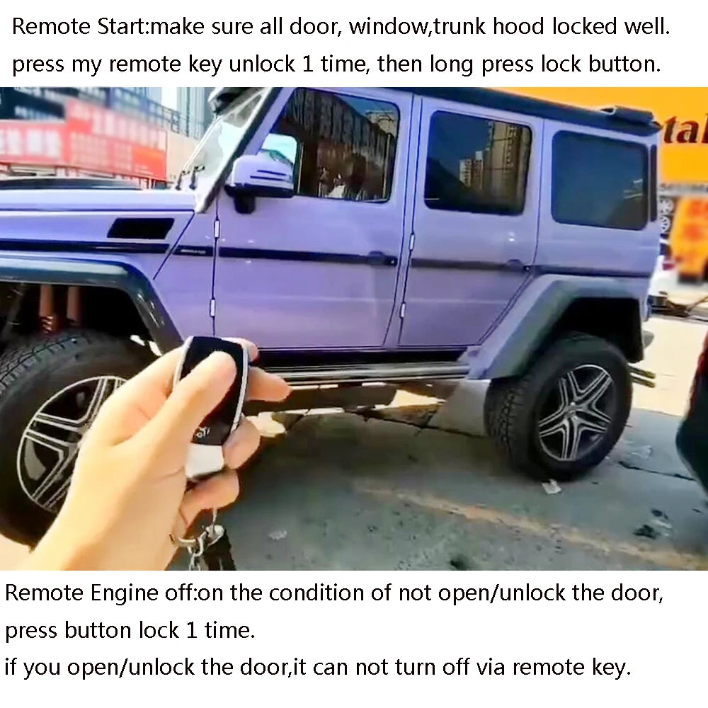 For ML GL G A B CLA GLS GLE GLA GLS Upgrade Keyless Starter PKE Keyless GO Entry System APP Control AUTO Car Products Smart Key