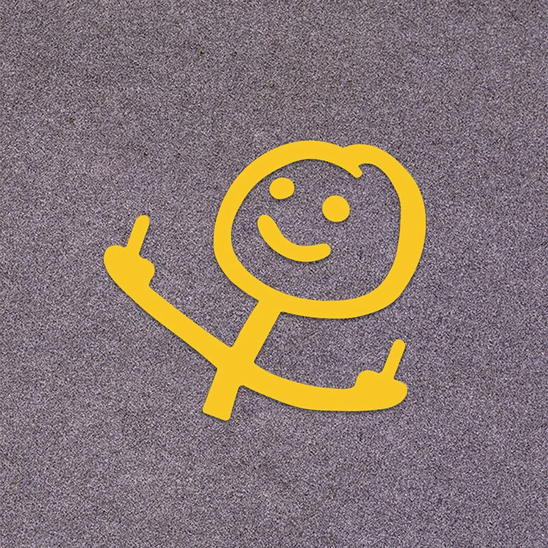 13.9x15cm Creative Funny Car Stickers Middle Finger Styling Auto Windshield Door Trunk Sticker Decals Exterior Car Accessories