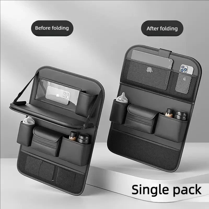 Car Seat Back Storage Bag Hanging Bag Small Table Board Rear Seat Storage Rack for Car Interior Organization