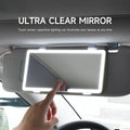 Car Interior Mirrors Sun Visor Plate LED HD Makeup Mirror for Girls Women Rechargeable Fill Light Universal Thin Vanity Mirror
