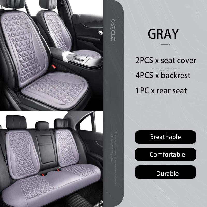 3D Breathable Car Seat Cover Seasonal Car Seat Cushion Convex Design for Heat Dustproof Sweatproof Universal Auto Chair Mat Pad