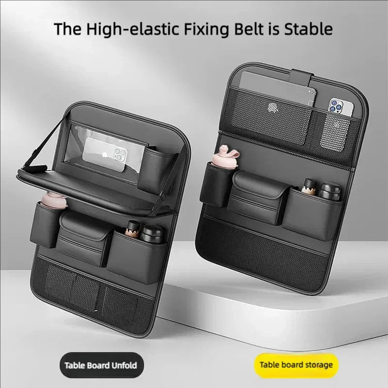 Car Seat Back Storage Bag Hanging Bag Small Table Board Rear Seat Storage Rack for Car Interior Organization