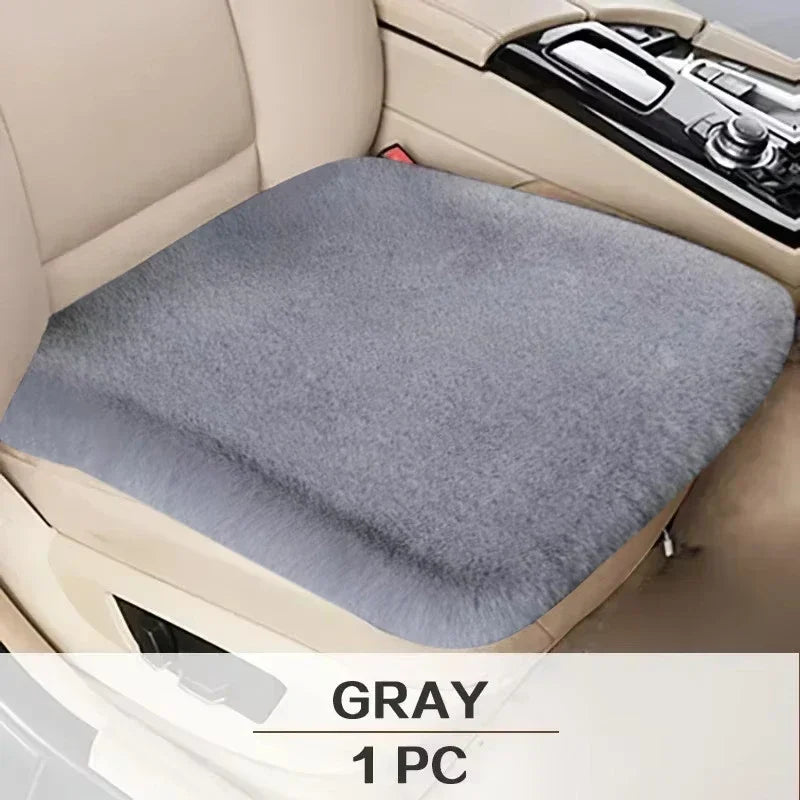 Car Plush Seat Cushion for Winter Warmth Universal Plush Car Full Set of Seat Cushion Covers Fluffy Car Seat Covers