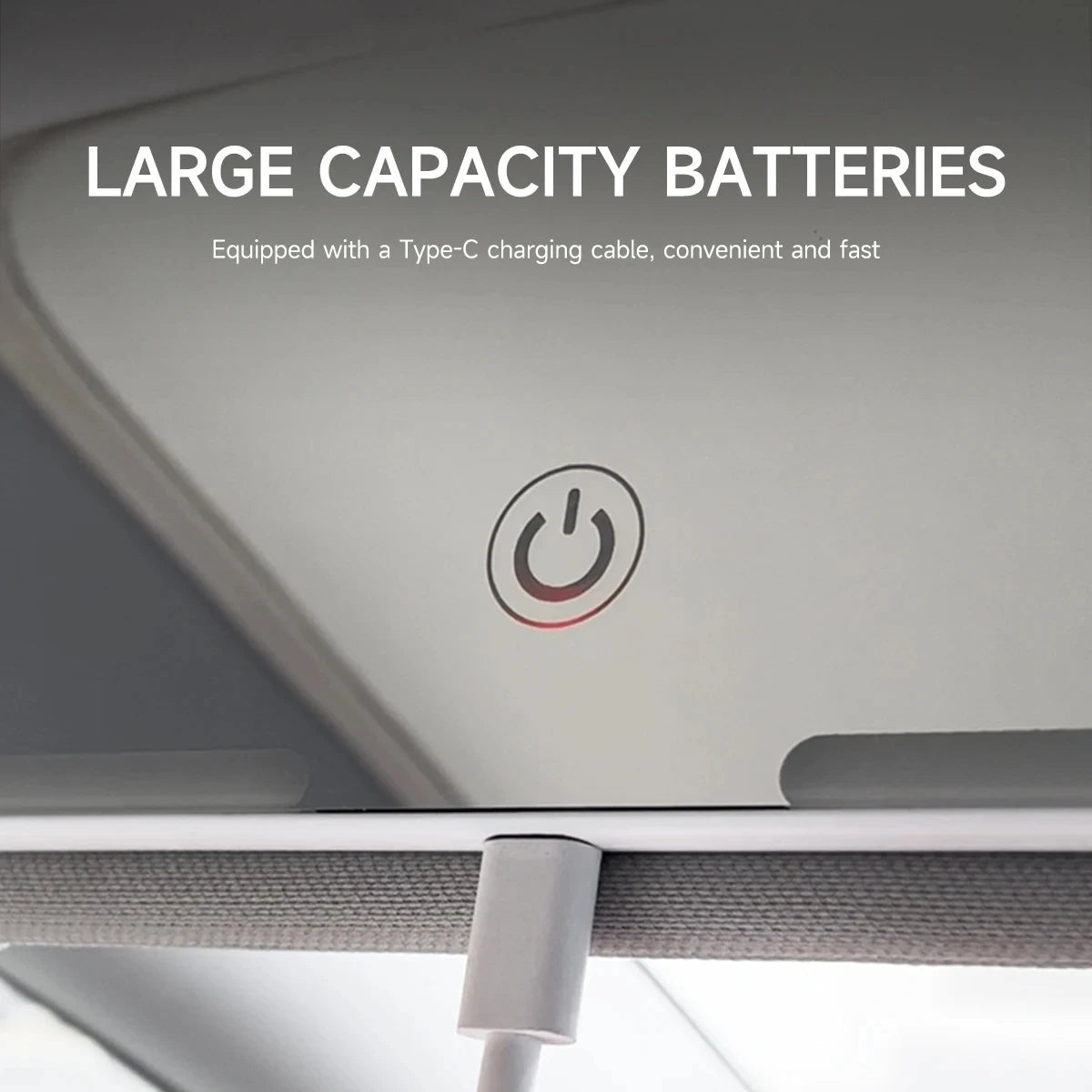 Car Interior Mirrors Sun Visor Plate LED HD Makeup Mirror for Girls Women Rechargeable Fill Light Universal Thin Vanity Mirror