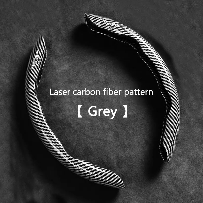 Carbon Fiber Car Steering Wheel Cover Slip Wear-resistant Sweat Absorbing Steering Cover For GENESIS G70 G80 GV60 GV70 GV80 GV90