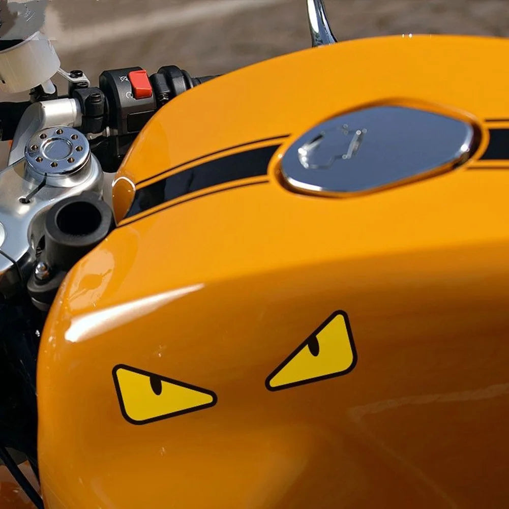 Creative Reflective Car Stickers Eye Reflective Sticker Motorcycle Body Helmet Windshield Tailbox Eye Stickers  Decoration Decal