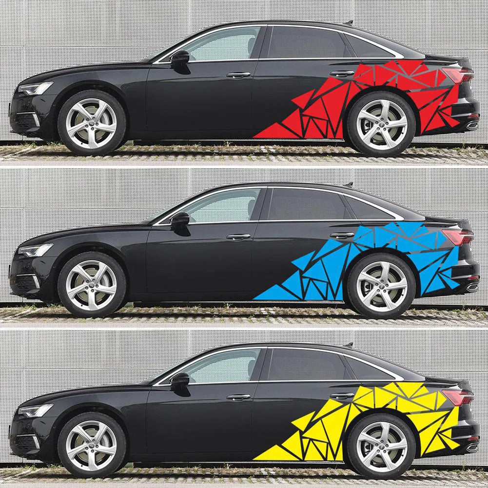 Freestanding Triangles Graphics Car Sticker Decal Decoration SUV Truck Vehicle Camping Rv Vinyl car modification Sticker