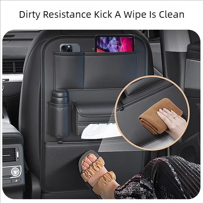 Car Storage Bag Car Seat Back Hanging Bag Storage Car Backrest Shelf Anti Kick And Dirt Resistant Products