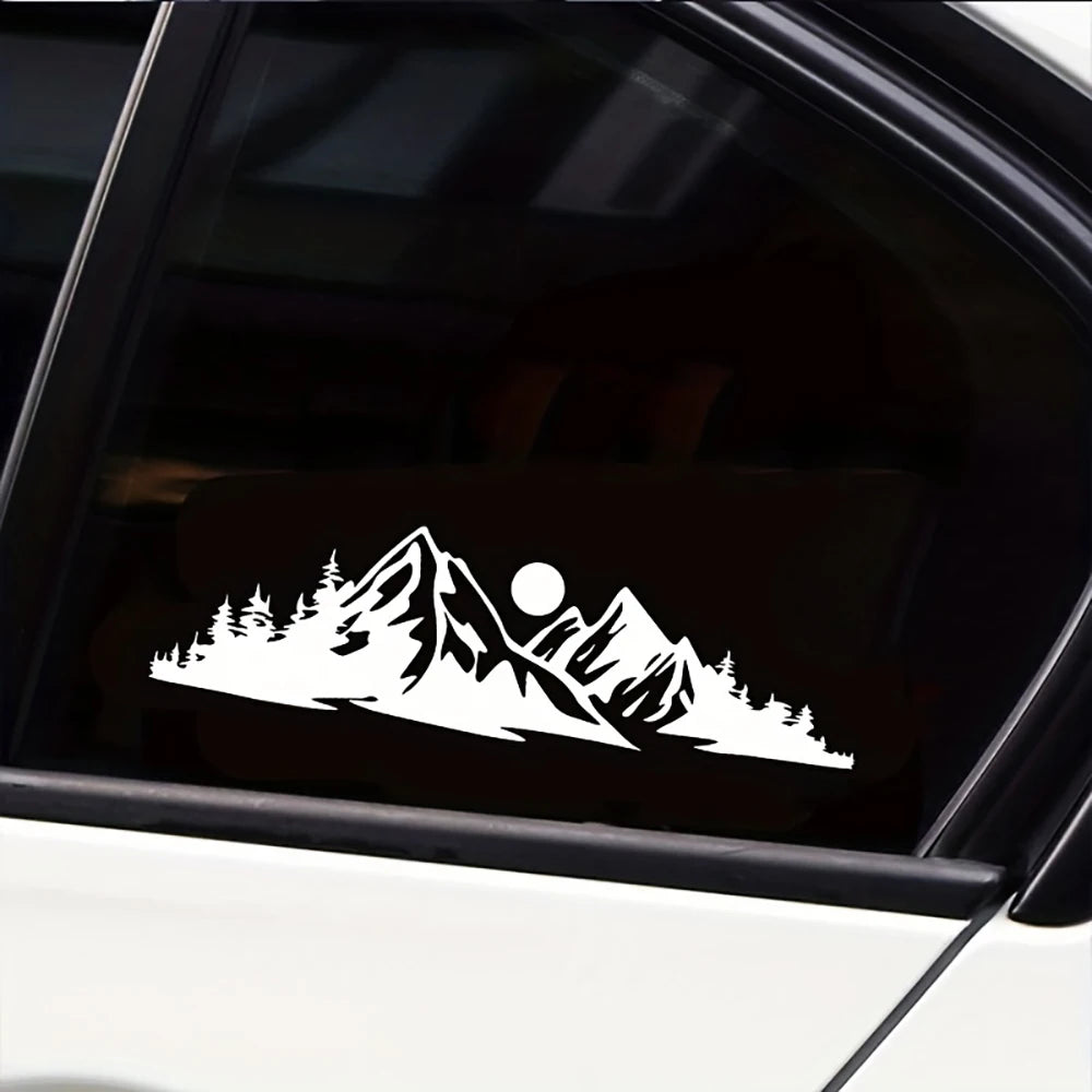 Car Sticker Mountain Decal Car Truck Window Glass Body Bumper Laptop Decor Vinyl Accessories