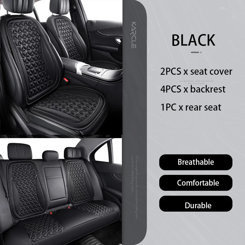 3D Breathable Car Seat Cover Seasonal Car Seat Cushion Convex Design for Heat Dustproof Sweatproof Universal Auto Chair Mat Pad