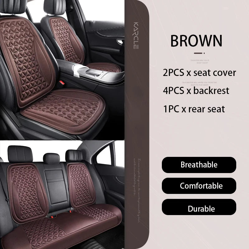 3D Breathable Car Seat Cover Seasonal Car Seat Cushion Convex Design for Heat Dustproof Sweatproof Universal Auto Chair Mat Pad