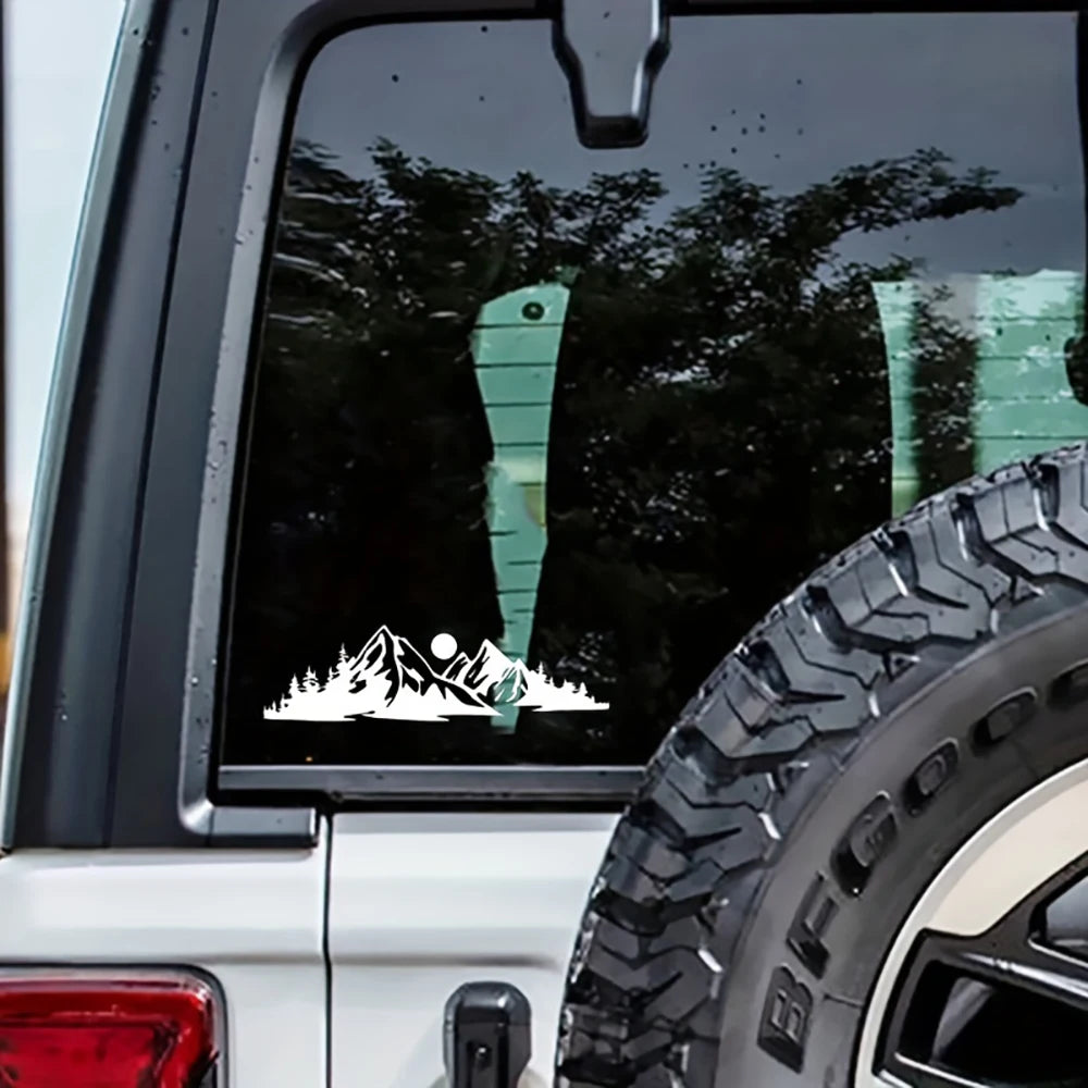 Car Sticker Mountain Decal Car Truck Window Glass Body Bumper Laptop Decor Vinyl Accessories