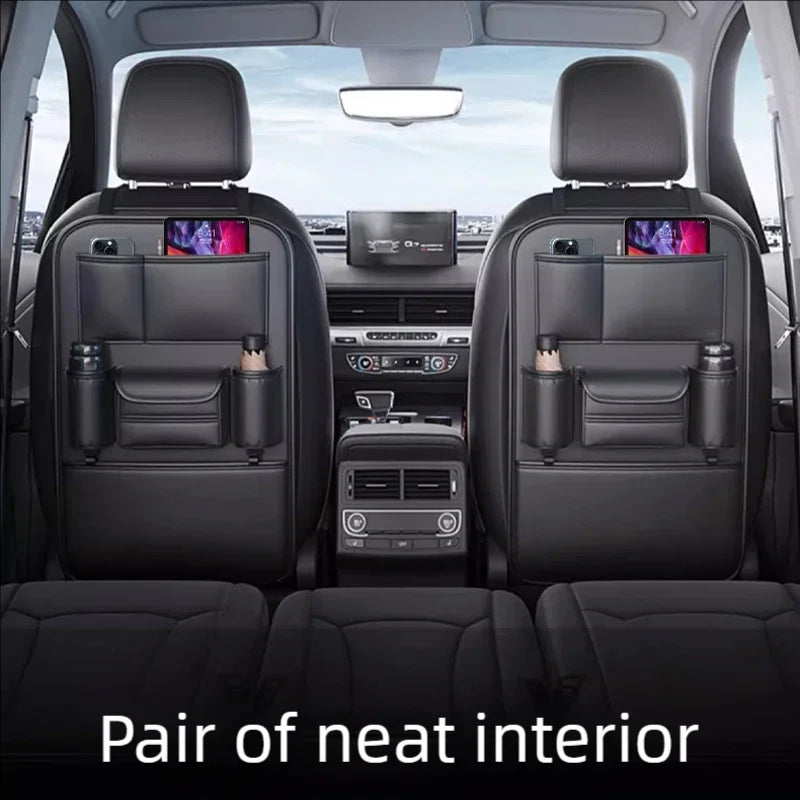 Car Storage Bag Car Seat Back Hanging Bag Storage Car Backrest Shelf Anti Kick And Dirt Resistant Products