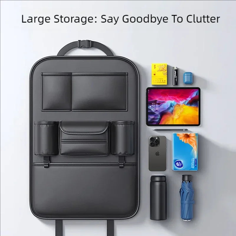 Car Storage Bag Car Seat Back Hanging Bag Storage Car Backrest Shelf Anti Kick And Dirt Resistant Products