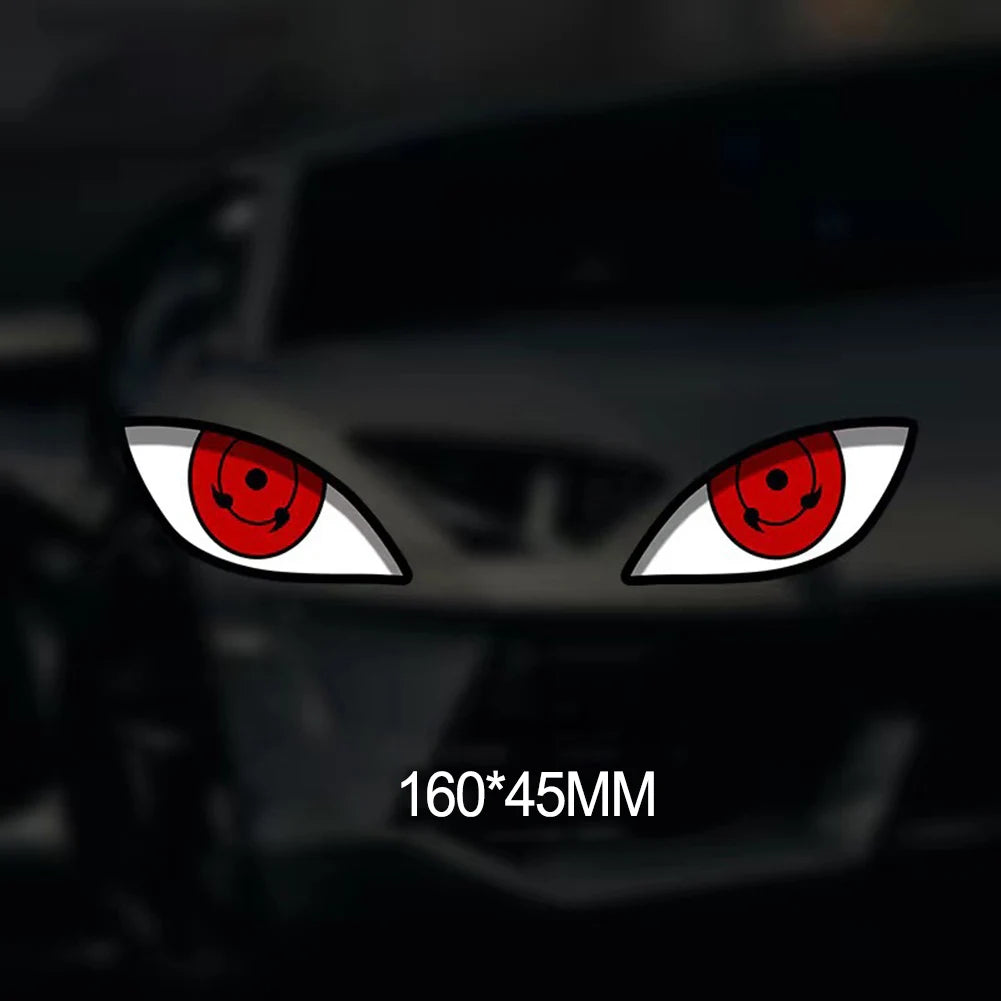 Creative Reflective Car Stickers Eye Reflective Sticker Motorcycle Body Helmet Windshield Tailbox Eye Stickers  Decoration Decal